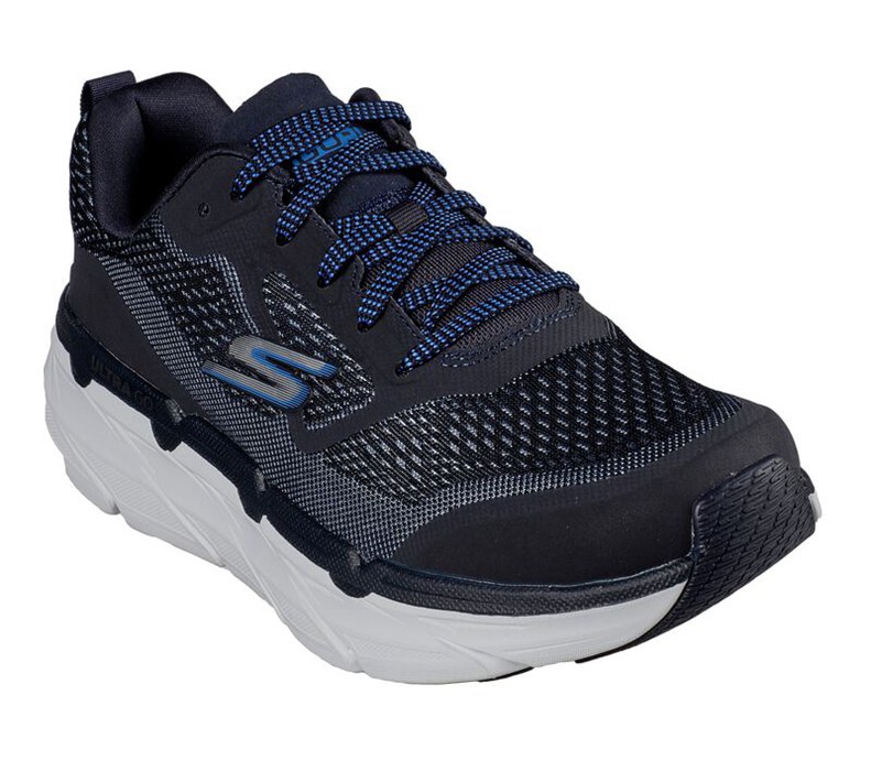 Skechers Herr Marinblå Sneakers - Max Cushioning Premier - Sverige (PHSMT-5296)